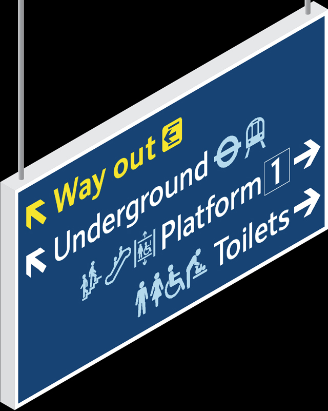 Blackfriars Station signage type