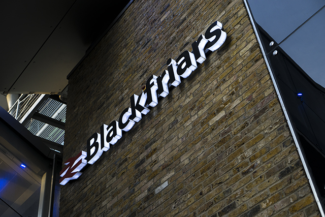 Blackfriars Station South Bank entrance signage